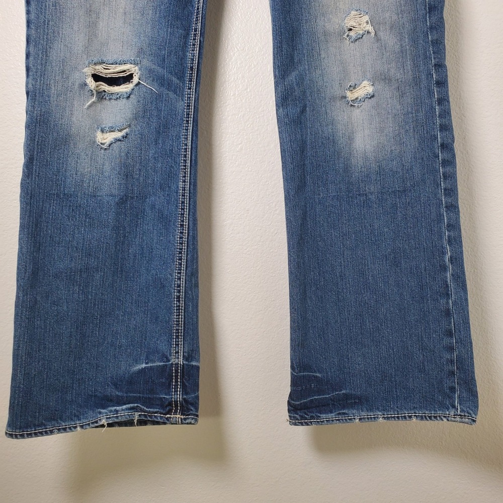 BKE Derek Straight Leg Distressed Stretch Denim Jeans Men's Size 31S - Picture 7 of 12